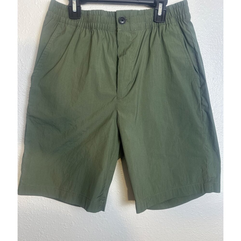 Club Monaco Mens Lightweight Casual Shorts Army Sz S Comfort Breezy Style